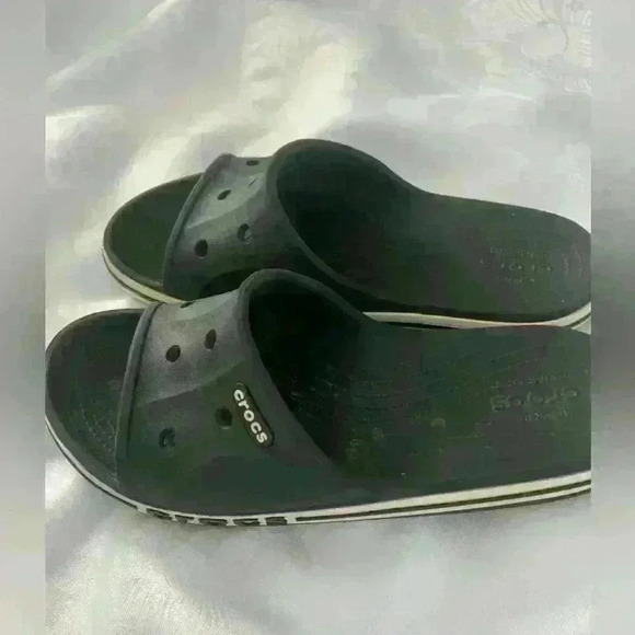 Crocs Bayband Crosslite Slide Sandals Men’s 9 Women’s 11 iconic comfort - Picture 2 of 6